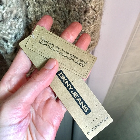 {NWT DKNY Jeans} Alpaca Blend Cardigan Sweater, L - Picture 4 of 8